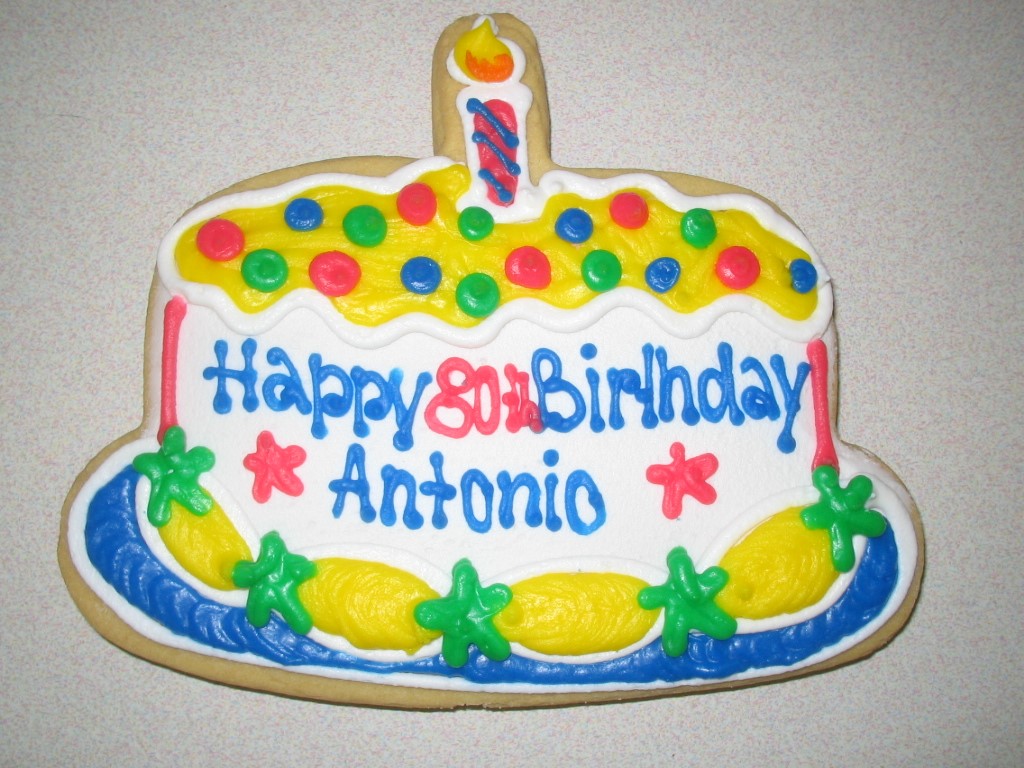 HAPPY 80TH BIRTHDAY CAKE - Click Image to Close